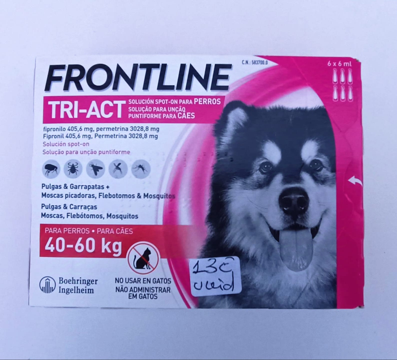 ANTIPARASITARIO PIPETAS. FRONTLINE® TRI-ACT - Imagen 2