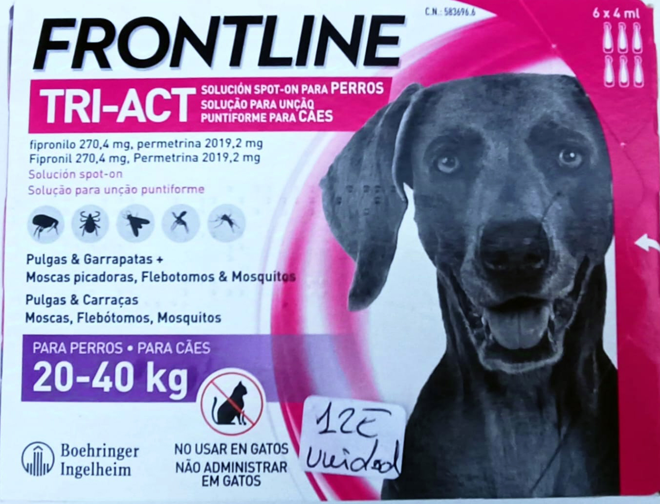 ANTIPARASITARIO PIPETAS. FRONTLINE® TRI-ACT