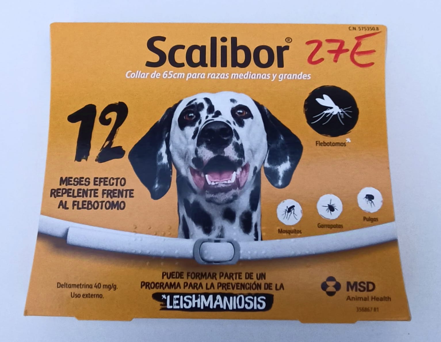 COLLAR ANTIPARASITARIO SCALIBOR